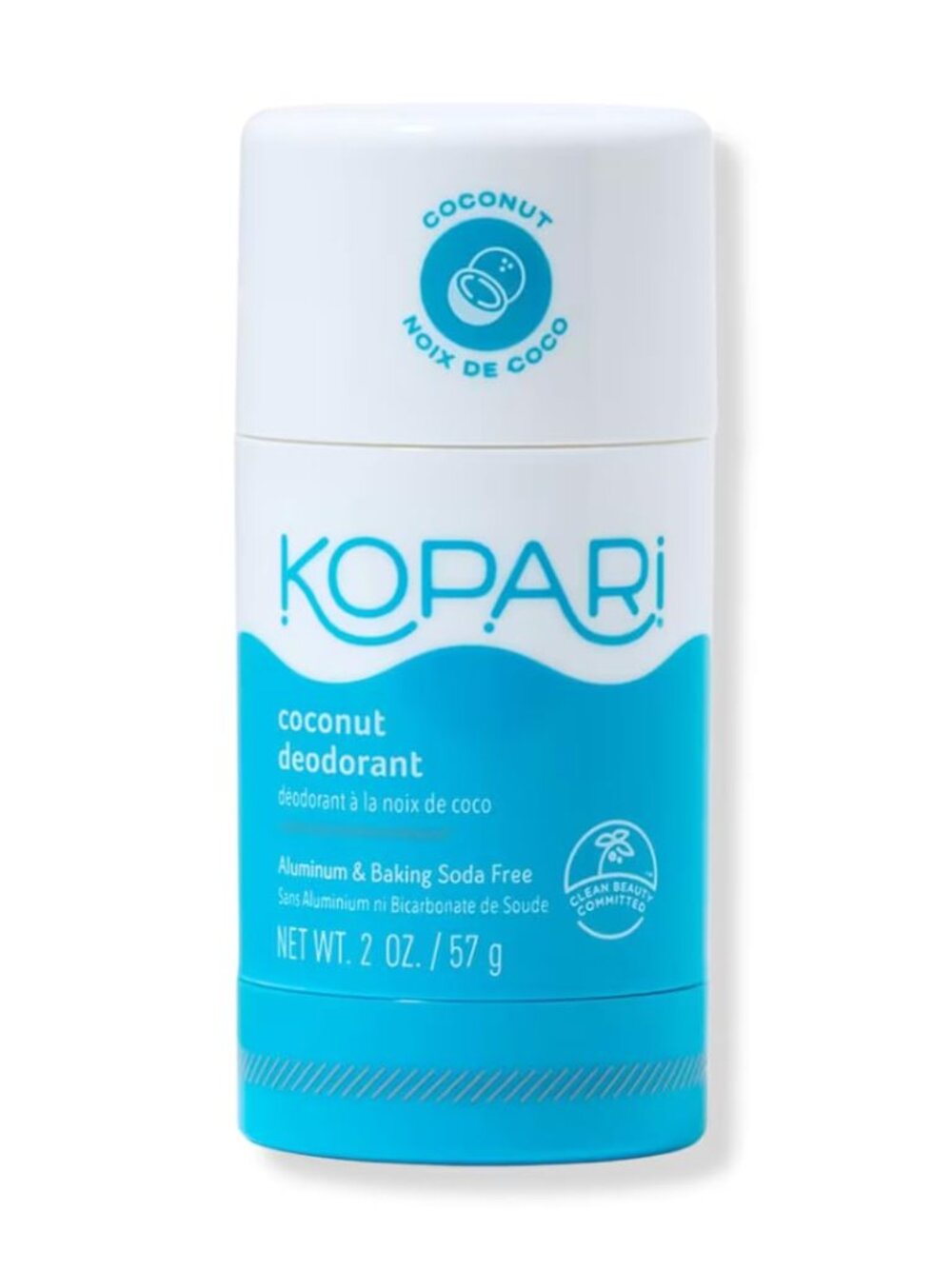 Kopari Aluminum Free Coconut Deodorant, Non Toxic & Clean Plant-Based, No Alumin